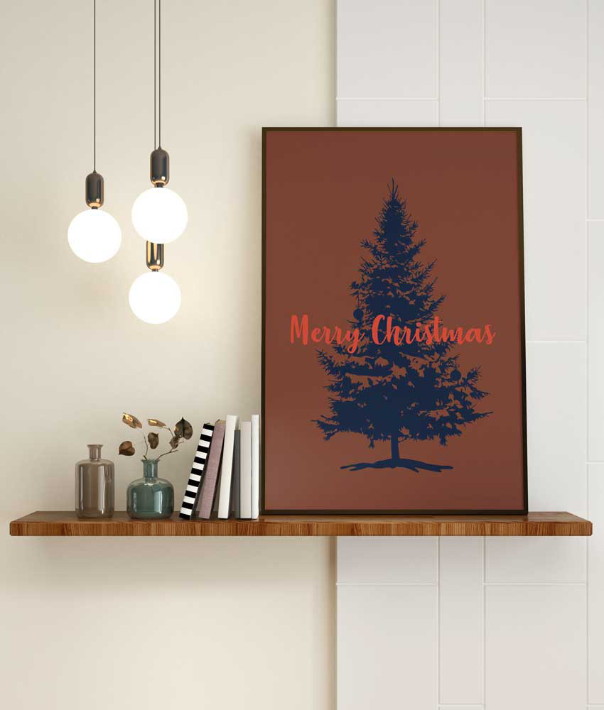 クリスマスツリー、ポスター、北欧、インテリア、大人のクリスマス