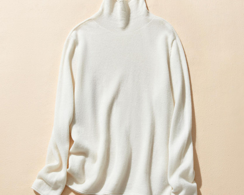 カシミヤ100% ニット　ベージュ　元値39000 14 カシミヤ100% ニット ベージュ