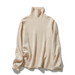 43003 レディース　カシミヤ100％　ジャイネックニット　ブラウンベージュ 楽天市場】【送料無料】カシミヤセーター 100% カシミヤ ハイネック