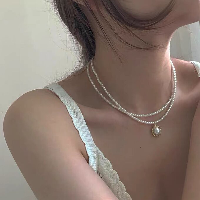 KAORU パール2連ネックレス