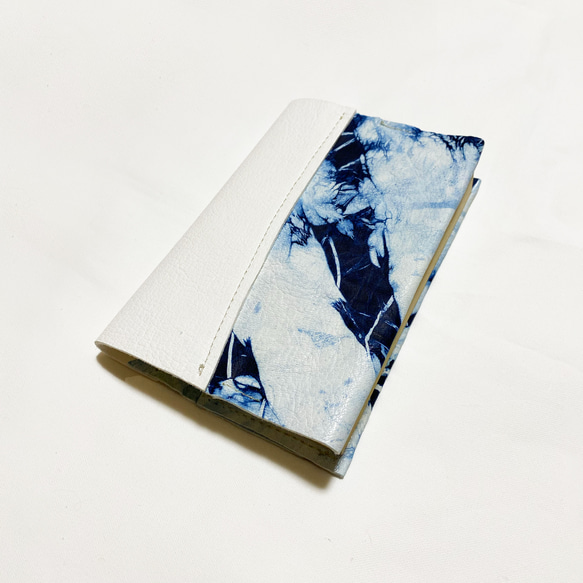 鹿皮×靛藍染色【書籍封面】白色ver. 第2張的照片