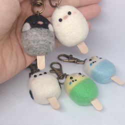 ことりのアイスバーキーホルダー♡ 2枚目の画像