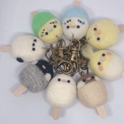 ことりのアイスバーキーホルダー♡ 1枚目の画像