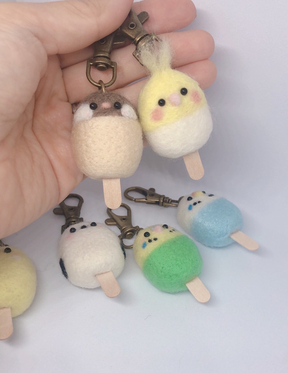 ことりのアイスバーキーホルダー♡ 3枚目の画像
