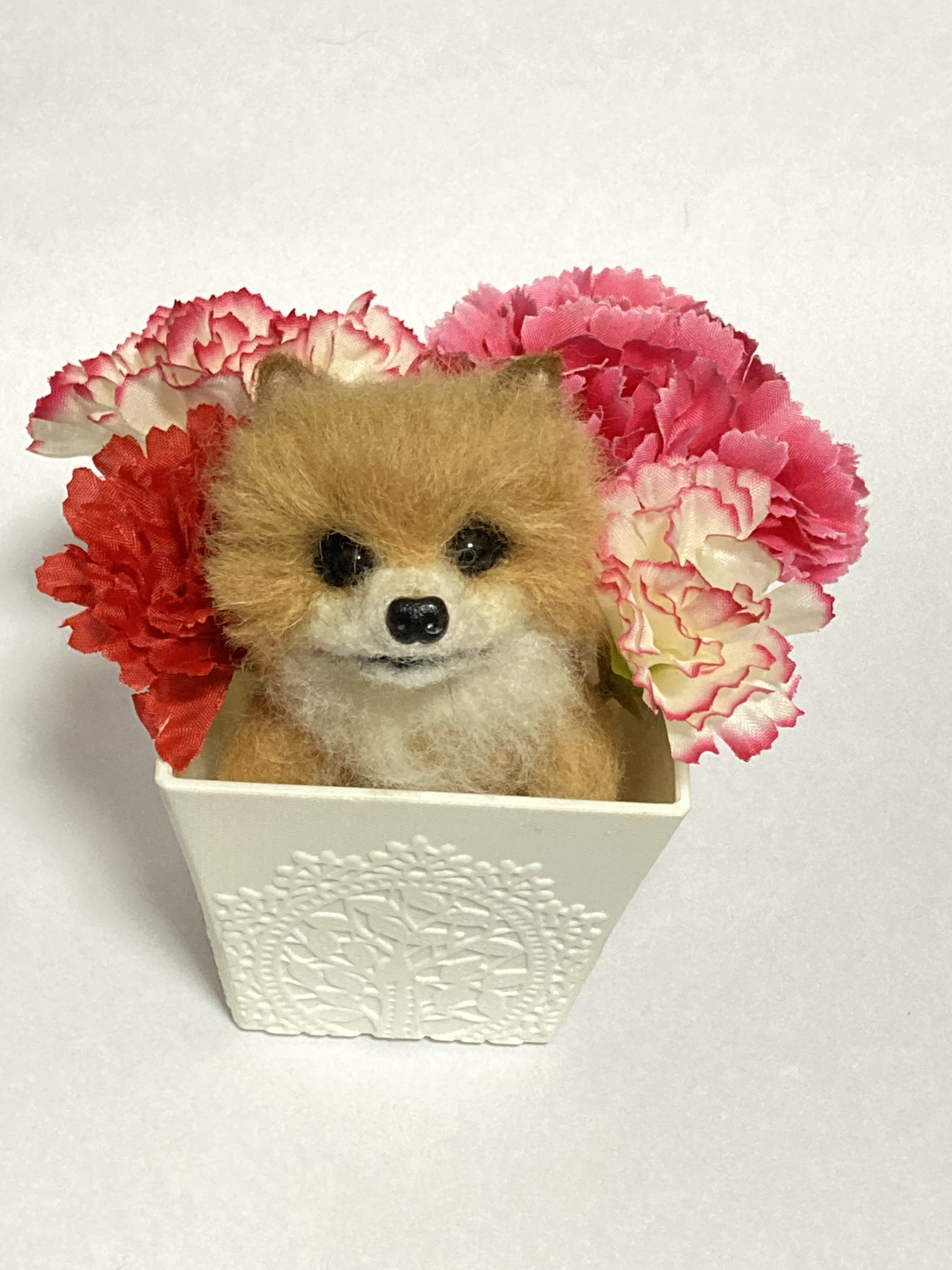 羊毛フェルトポメラニアン 羊毛フェルト doglover 通販 16821600