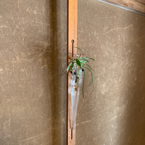 山桜の垂撥(スイハツ) 壁掛け 花器 一輪挿し 花掛け 華道 茶道 