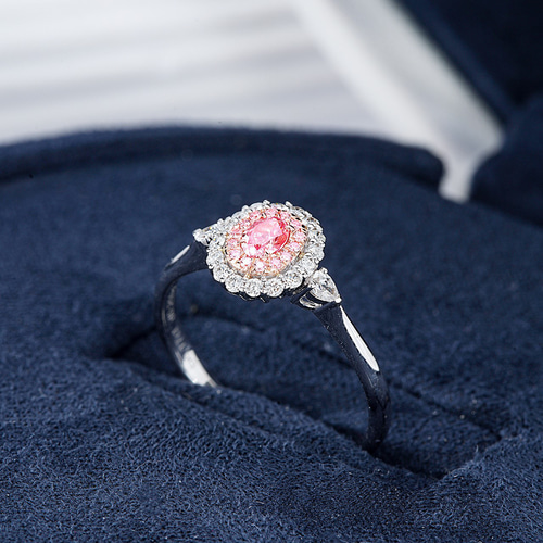 ピンクダイヤモンドリングk18 新品