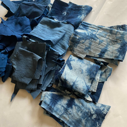 藍染めのハギレ、250g はぎれ GOODWAY 通販 16821837｜Creema(クリーマ)