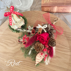 ♡~*:＊Christmas mini  bouquet＊:*~♡スワッグブーケ☆ドライフラワー 4枚目の画像