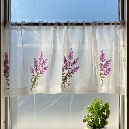 1260円→800円 レビュー特典 幅100㎝ × 丈39㎝ カフェカーテン