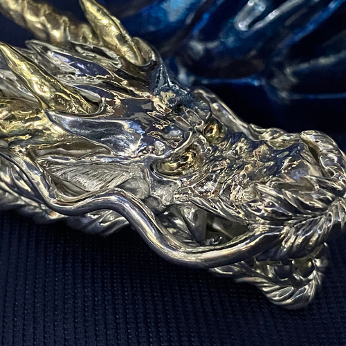 Beautiful agate] 龍神の魔除け グリーンドラゴンアゲート・本皮