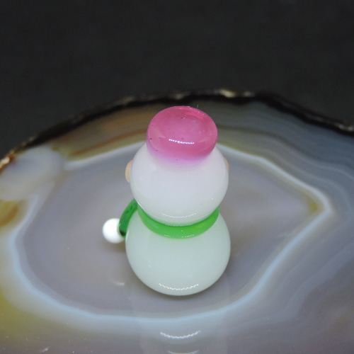 ガラスの造形・ユキだるま 2体目 その他置物 硝子細工屋 通販