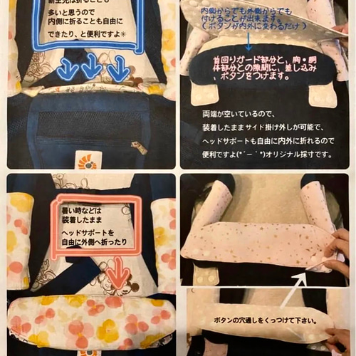 syk/mrt♡様　オーダー　抱っこ紐　エルゴ　ハンドメイド　よだれカバー syk/mrt♡様 オーダー 抱っこ紐 エルゴ ハンドメイド よだれ