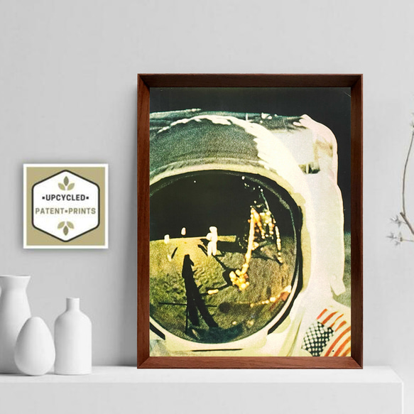 アポロ11号 アストロノーツ 1960年代 ビンテージ 写真 額付 ポスター 2枚目の画像