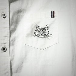 猫のブローチ　ワイヤーアート 3枚目の画像
