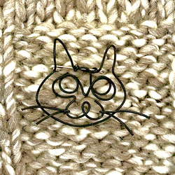 猫のブローチ　ワイヤーアート 5枚目の画像