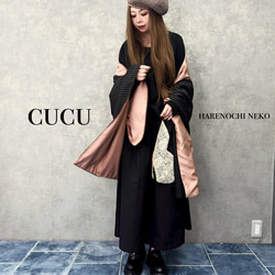 ■10日内発送■【再販】『「4WAY」ピンストライプにレースをポイント。2m大判ショール。』 シャンタン マフラー 冬 10枚目の画像