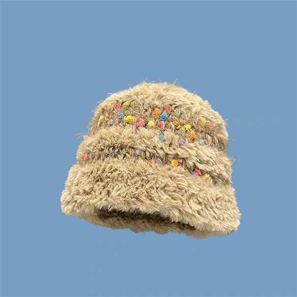 大人用の帽子/ハット/冬の帽子/防寒対策/暖かい帽子/ニット帽子/ニットハット/面白い帽子/個性的 1枚目の画像