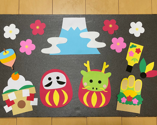 パカポコページ おまとめ お正月 壁面飾り 壁面飾り お正月