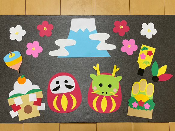 かがみもち 製作キット 壁面飾り お正月 冬 1月 保育 高齢者 クラフト