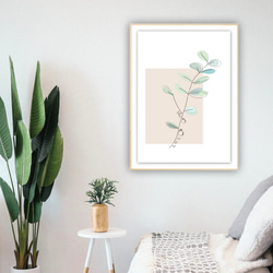 グラフィック・アートポスター life is good / 花 植物 自然 モダン ミニマル アート タイポグラフィ 3枚目の画像
