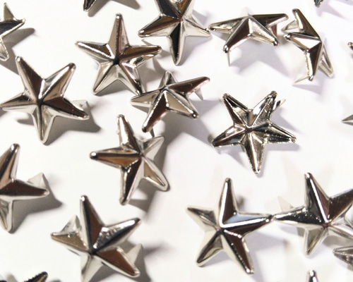 銀*星様 レザー バッグ 星型スタッズ 星柄刺繍フェイクレザートートバッグ／A4対応 | COO ONLINE