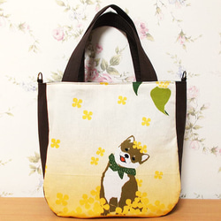 大きめトートバッグ 和柄 龍 龍神 竜 ハンドメイド ショルダーバッグ