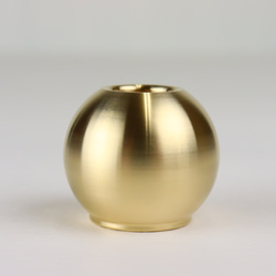 職人直送 真鍮 ペン立て ペンスタンド 鉛筆立て 1本用 おしゃれ ゴールド 丸型 3枚目の画像