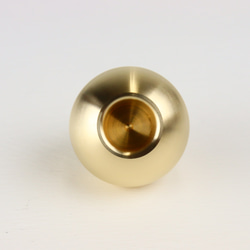 職人直送 真鍮 ペン立て ペンスタンド 鉛筆立て 1本用 おしゃれ ゴールド 丸型 4枚目の画像