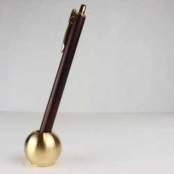 職人直送 真鍮 ペン立て ペンスタンド 鉛筆立て 1本用 おしゃれ ゴールド 丸型 7枚目の画像