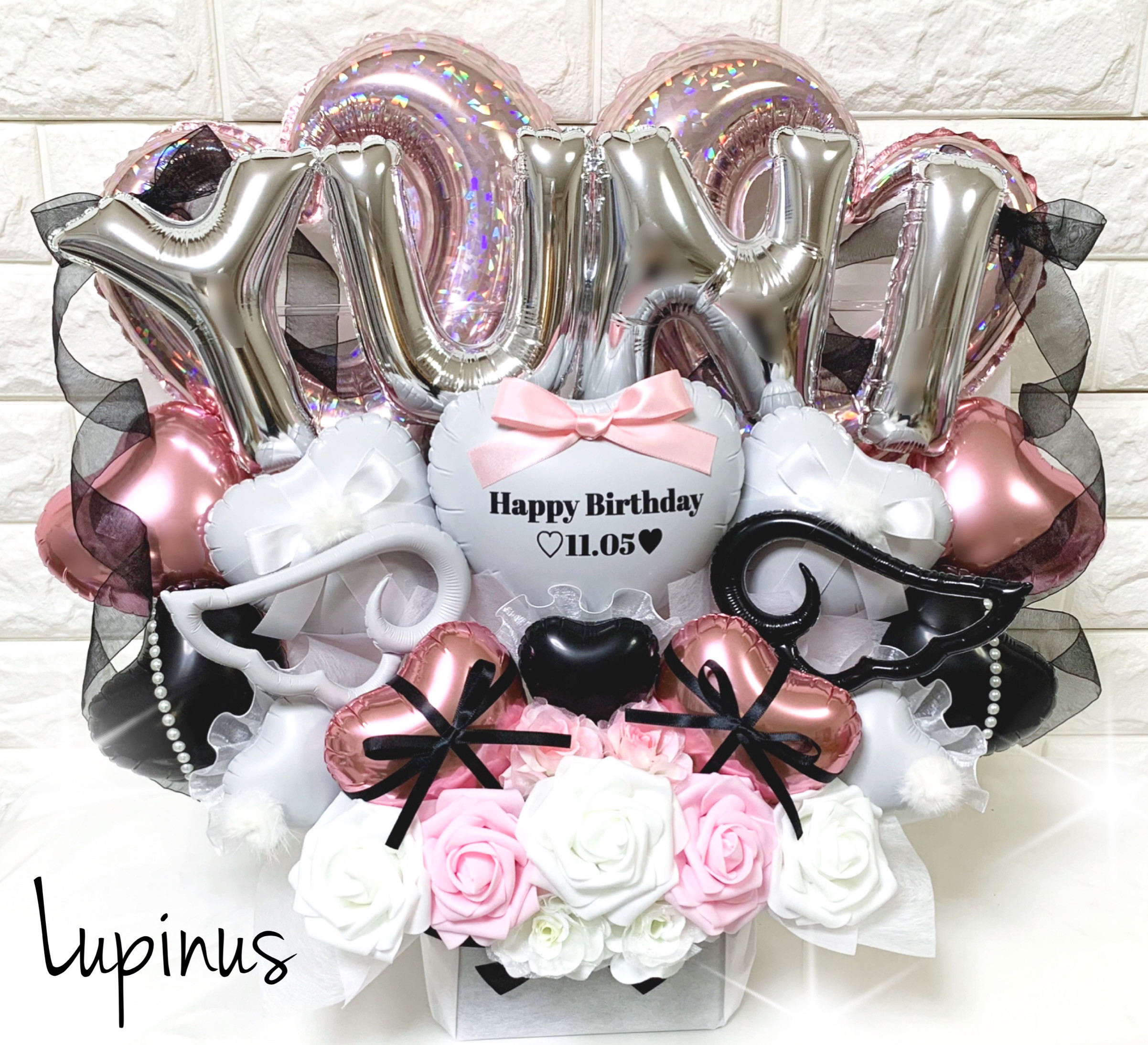 卒業式 バルーンブーケ バルーンギフト 推し活 生誕祭 オーダー 名入れ