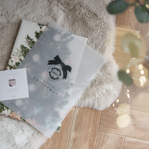 在庫限りコットンリネン/クリスマス タペストリー(PINE) タペストリー