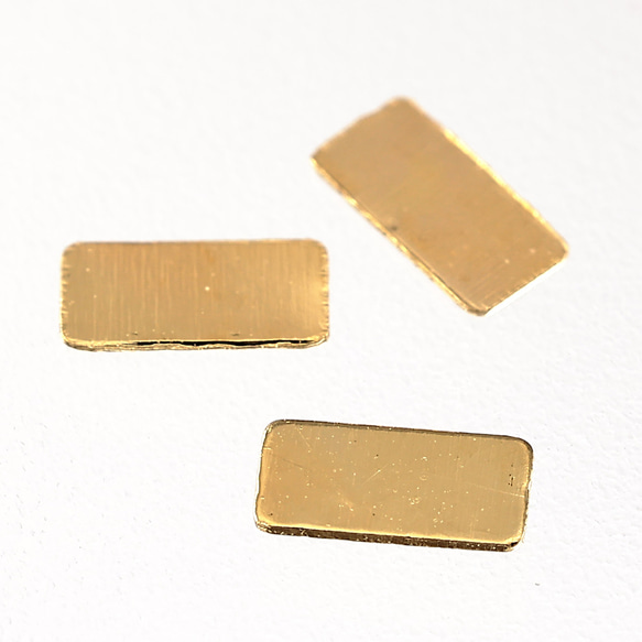 メタルパーツ 長方形 プレート ゴールド 4ｍｍ 500個 ネイル レジン ネイルアート 金属パーツ BD3292 3枚目の画像
