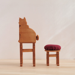 《ミニチュア家具》猫シルエット ドレッサー  ミニチュア ドールハウス 家具 インテリア 4枚目の画像