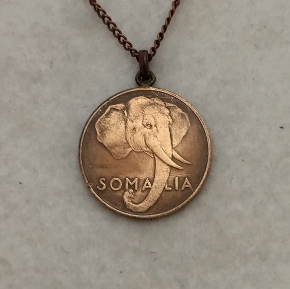 ソマリアのコインネックレス　5 センテシミ 1枚目の画像
