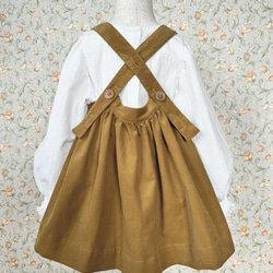《90〜120size》フレンチコーデュロイのジャンパースカート 6枚目の画像