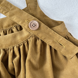 《90〜120size》フレンチコーデュロイのジャンパースカート 4枚目の画像