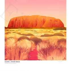 アート ポスター / Uluru[ Ayers rock ] : Twilight No.2 インテリア・北欧好きの方に 4枚目の画像