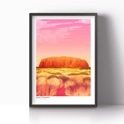 アート ポスター / Uluru[ Ayers rock ] : Twilight No.2 インテリア・北欧好きの方に 9枚目の画像