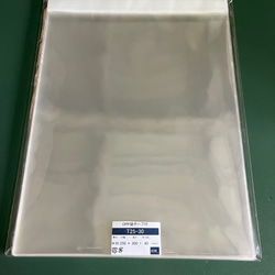 OPP袋テープ付きT25-30/色紙用サイズ【50枚】ラッピング袋　梱包資材　透明袋 2枚目の画像