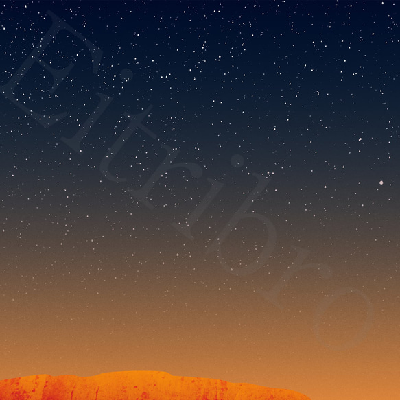 アート ポスター /  Uluru[ Ayers rock ] : Nightfall インテリア・北欧好きの方に 6枚目の画像