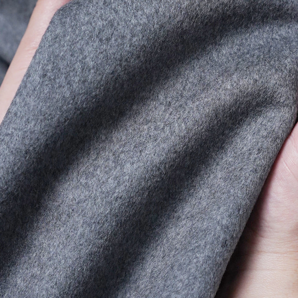 [soco] 用濕潤的高品質 100% 羊毛長袍外套享受特殊時刻 / 灰色 h022q-gry3 第20張的照片