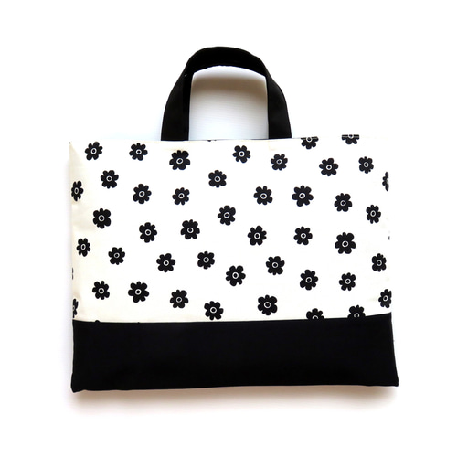 即納】 レッスンバッグ【お花】通園バッグ 通学バッグ 手提げ袋