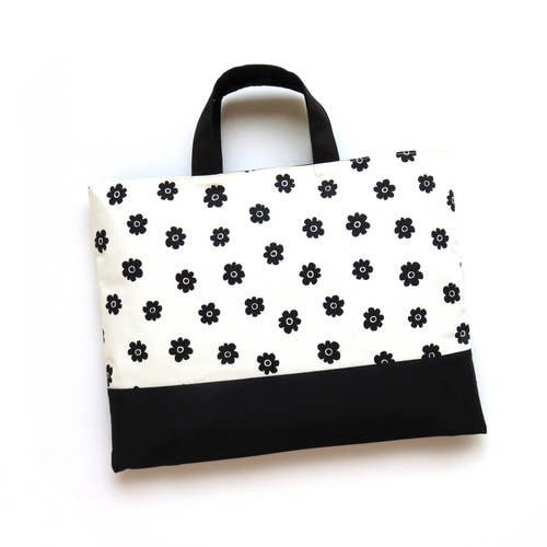 即納】 レッスンバッグ【お花】通園バッグ 通学バッグ 手提げ袋 お稽古