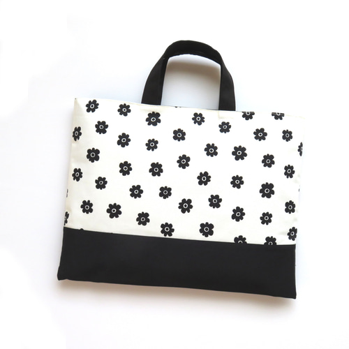 即納】 レッスンバッグ【お花】通園バッグ 通学バッグ 手提げ袋