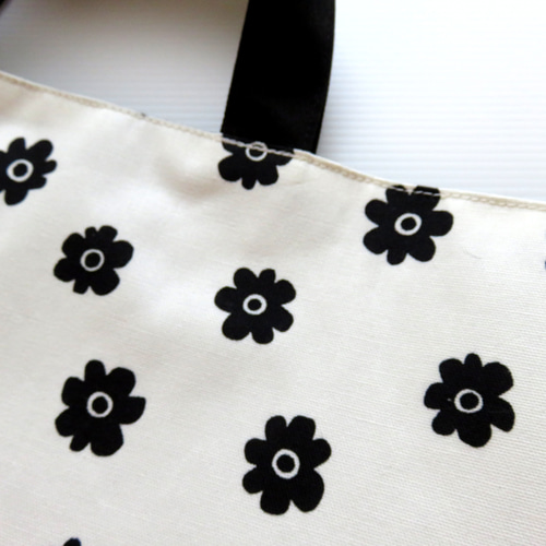 即納】 レッスンバッグ【お花】通園バッグ 通学バッグ 手提げ袋 お稽古