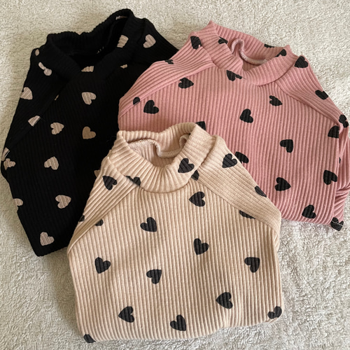 犬服‼︎ハート柄リブニット アイボリー⭐️XS.S.M.DXS.DS.DM