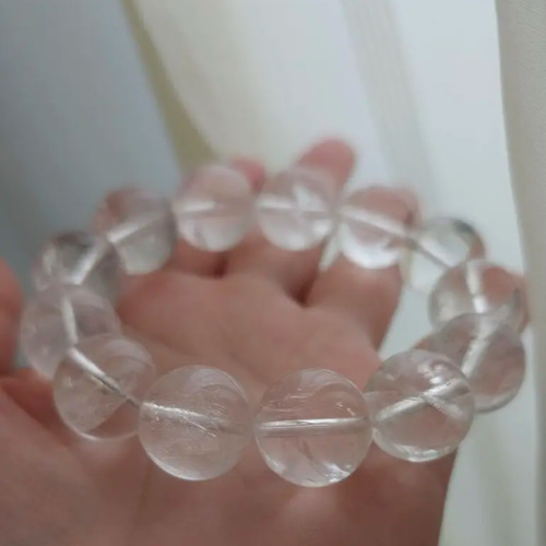 ヒマラヤ産アイスクリスタル　ブレスレット 16㎜ アイスクリスタルブレスレット ヒマラヤ産 ニルヴァーナ