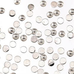 ネイルパーツ スタッズ 丸 シルバー 3mm 半円 500個 メタル 封入