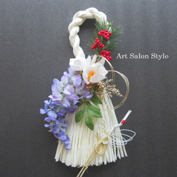 2026】しめ縄飾り 水引飾りと紅椿 お正月 ❁ 冬支度 Creema限定 しめ縄